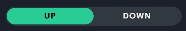 Up and Down buttons in Kalshi’s XRP perps order panel